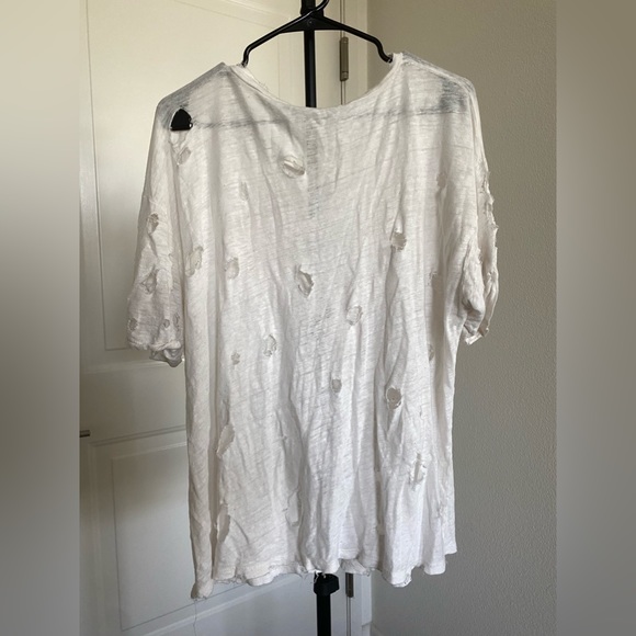 EMMA AND SAM LF T distressed t shirt - Picture 3 of 4